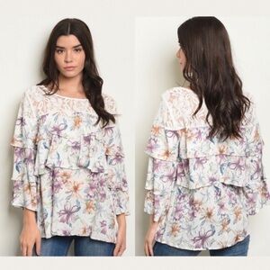 Woman’s floral print top/shirt